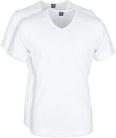 Suitable - T-shirt Wit V-hals Vita 2 Pack - Maat M - Modern-fit