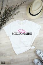 Dames T-Shirt | Millionaire Wit Maat XXL