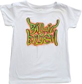 Billie Eilish Kinder Tshirt -Kids tm 10 jaar- Graffiti Wit