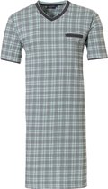 Pastunette for Men - Modern Check - Nachthemd - Groen/Grijs - Maat XL