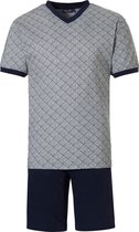 Pastunette for Men - Graphic Grey - Shortama - Grijs/Blauw - Maat 3XL