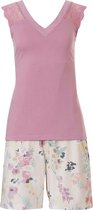 Pastunette Deluxe - Artistic Pink - Dames Shortama - Roze - Maat 50