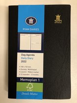 Ryam memoplan 1 - agenda 2022 - 100x153mm - zwart (zacht kaft)