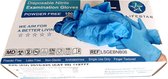 Handschoenen vinyl stretch blauw - maat S