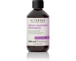 Alter Ego silver maintain shampoo - 300ml - zilver shampoo - geblondeerd haar- Grijs haar
