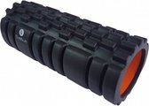 sveltus-foamroller-met-grid-zwart-oranje-33-x-14-cm