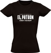 El Patron | Dames T-shirt | Zwart | Cartel De Medellin | Pablo Escobar | Colombia | Kartel | Drugsbaron
