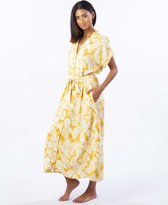 Rip Curl Summer Palm Shirt Dress - Gold