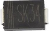 SK34 SMD Diode, 40V, 3A, DO-214AB, verpakt per 10 stuks