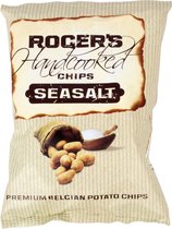 Roger's Handcooked chips Sea Salt Doos 20 mini zakjes 40 gram Uitdeel Chips