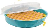 Puisor Nou 103TH Broedmachine voor 51 eieren - EU kwaliteit - voorgeprogrammeerd - alle eieren in één keren keren met keersleutel - uitstekende broedtemperatuur en uitkomst - met g