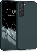 kwmobile telefoonhoesje voor Samsung Galaxy S22 Plus - Hoesje voor smartphone - Back cover in metallic petrol