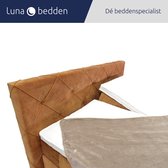 Luna Bedden - Boxspring Amsterdam - 200x220 Compleet Antraciet Elektrisch verstelbaar & Tv-lift