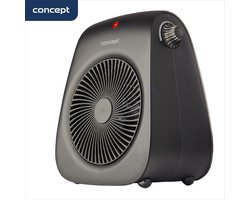 Concept VT7041 Ventilator – Met Warme Luchtstroom Functie – Ventileren en Verwarmen – Zwart