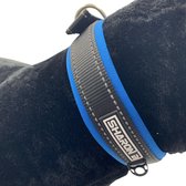 Halsband hond Blauw Maat L - Met gesp - Reflecterend - Hondenhalsband