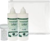 Combisoft reisverpakking - 2x120ml '+ 1lenshouder - alles-in-één lenzenvloeistof - voor zachte lenzen