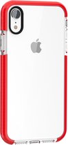 Apple iPhone X/10 Hoesje - Mobigear - Full Bumper Serie - Hard Kunststof Backcover - Transparant / Rood - Hoesje Geschikt Voor Apple iPhone X/10