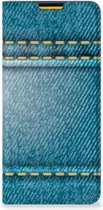 Telefoon Hoesje Geschikt voor Samsung Galaxy M52 Wallet Case Jeans