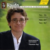 Heidelberger Sinfoniker - Symphonies No 26, 27 & 42 (Volume 19 (CD)