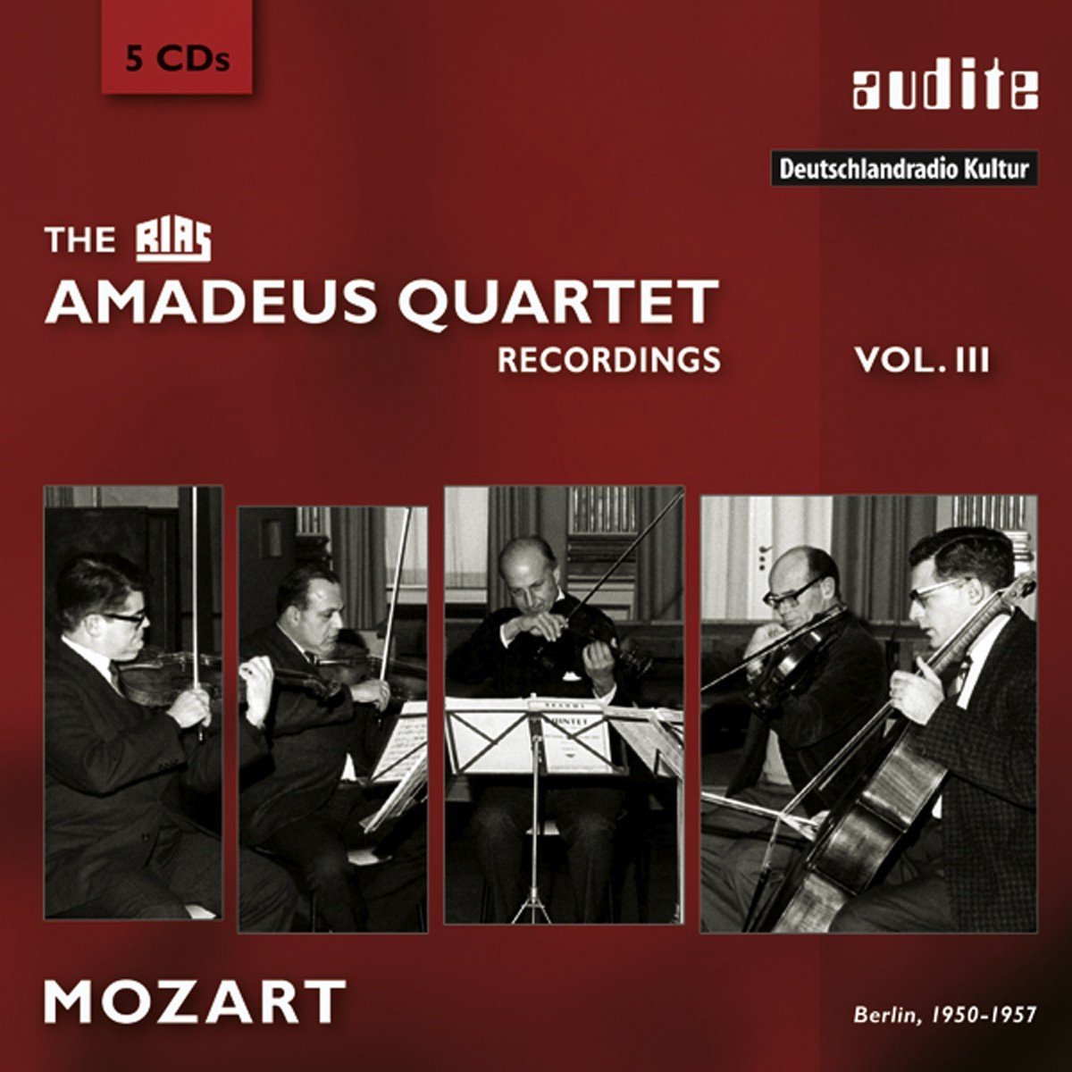 Amadeus Quartet - The RIAS Amadeus Quartet Recordings Vol.3: Mozart (5 CD)