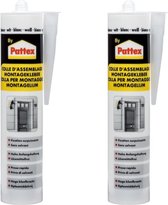 Pattex Montagelijm - 2x400g - Montagekit - Geen Spijkers & Schroeven