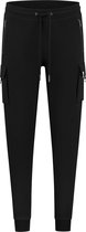 Purewhite -  Heren Regular Fit   Broek  - Zwart - Maat L