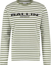 Ballin Amsterdam -  Heren Slim Fit    T-shirt  - Groen - Maat S