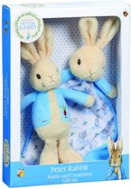 Pieter Konijn Geschenkset - Rammelknuffeltje en Knuffeldoekje - Peter Rabbit