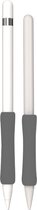 Grip voor Apple Pencil 1/2 Donkergrijs - Siliconen grip - 1 stuk - 78Goods