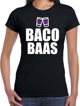 Baco baas t-shirt zwart voor dames - Drank t-shirts M
