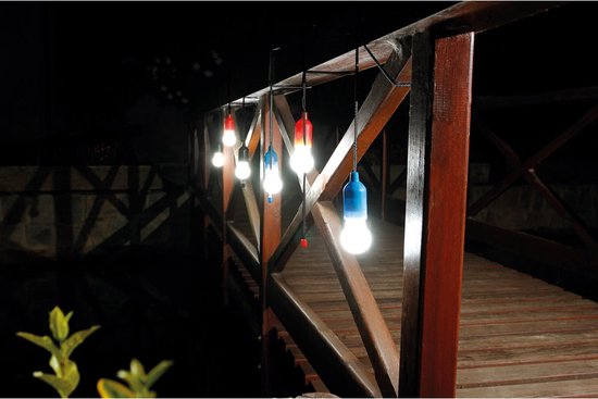 LED sur piles blanc 16 cm - Piles incluses - Suspension avec
