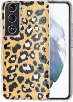 Marble Design Back Cover - Samsung Galaxy S22 Hoesje - Luipaard