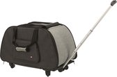 Trixie Reismand Trolley Zwart / Lichtgrijs - 67X34X43 CM