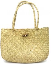 Tas Geweven Stro - 33x25 cm - Beige