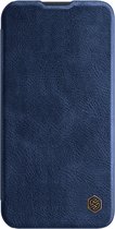 Nillkin Qin Pro PU Leather Book Case + CamShield voor Apple iPhone 13 (6.1") - Blauw