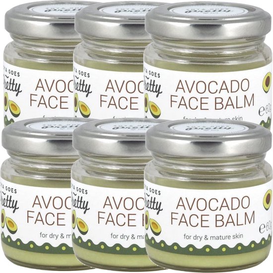 Zoya Goes Pretty Avocado Face Balm Balsem Droge/rijpere Huid 60gr 6 pak