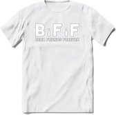 Bier BFF T-Shirt | Unisex Kleding | Dames - Heren Feest shirt | Drank | Grappig Verjaardag Cadeau tekst | - Wit - M