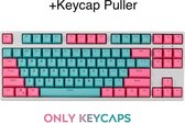 Keycaps - Blauwe Keycaps - Roze keycaps - Double Shot Keycaps - Pbt Keycaps - Double Shot keycaps - Toetsenbord Key Caps