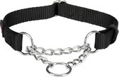 Trixie halsband hond premium choker zwart (35-50X2 CM)