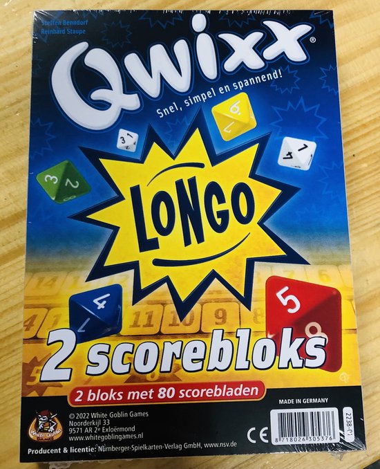 Afbeelding van het spel Qwixx longo 2 scorebloks