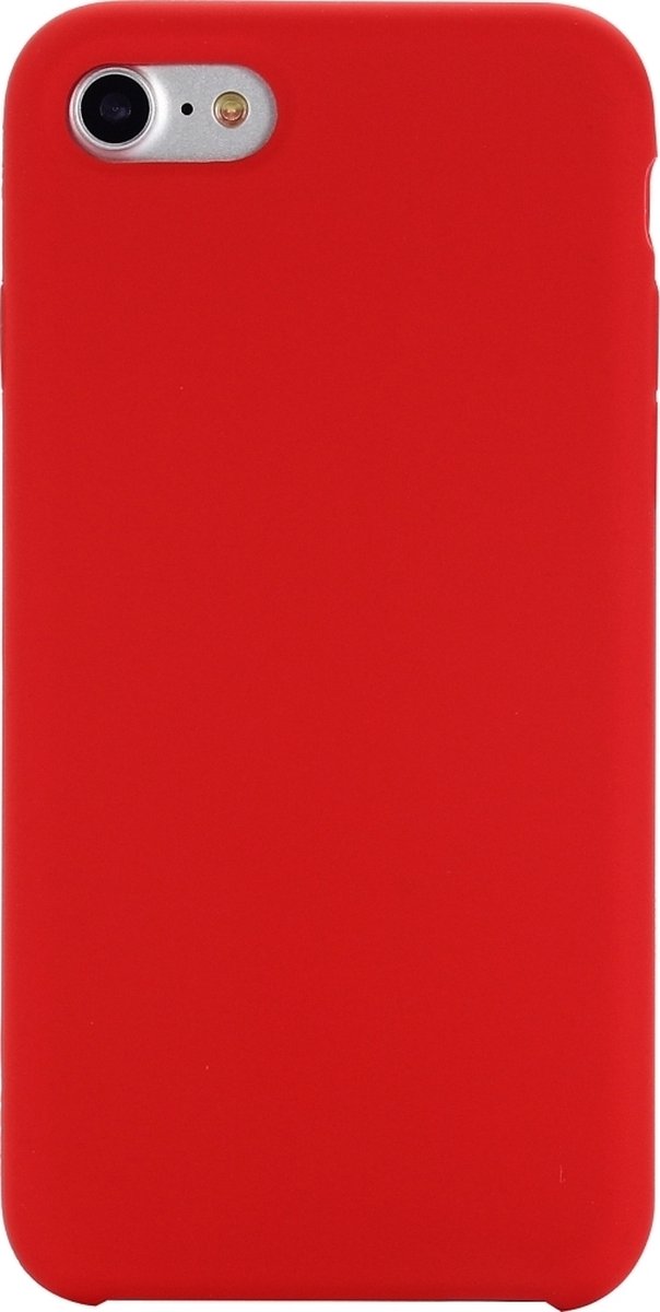 Mobigear Hoesje geschikt voor Apple iPhone SE (2020) Siliconen Telefoonhoesje | Mobigear Rubber Touch Backcover | iPhone SE (2020) Case | Back Cover - Rood