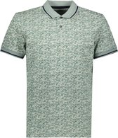 TOM TAILOR allover printed polo Heren Poloshirt - Maat L