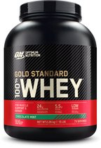 Optimum Nutrition 100% Whey - Eiwitpoeder / Eiwitshake - 2270 gram - Chocolade Mint
