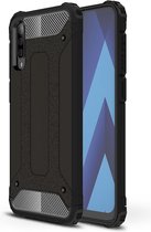 Mobigear Hoesje geschikt voor Samsung Galaxy A50 Telefoonhoesje Hardcase | Mobigear Outdoor Backcover Shockproof | Schokbestendig Galaxy A50 Telefoonhoesje | Anti Shock Proof - Zwart