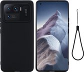 Xiaomi Mi 11 Ultra Hoesje - Mobigear - Rubber Touch Serie - Hard Kunststof Backcover - Zwart - Hoesje Geschikt Voor Xiaomi Mi 11 Ultra