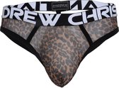 Andrew Christian - Leopard Mesh String - Maat S - Erotische Herenstring - Sexy Mannen Ondergoed