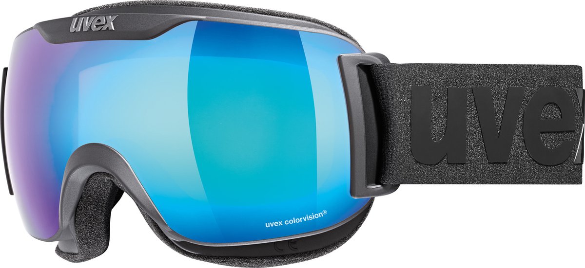 Uvex Skibril Downhill 2000 S CV black-mat/mirror-blue