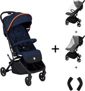 Qtus Lark Combi deal Blauw - Compacte Kinderwagen - Buggy met accessoires