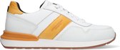 McGregor Heren Sneakers - Wit Geel - Lage Sneakers - Leer - Veters