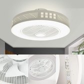 NaSK - Fan Ceiling Light creatieve moderne plafondlamp, 3 lights, LED Dimbare plafondventilator met verlichting en afstandsbediening